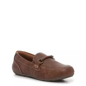 Crown Vintage Brown Kids Dress Loafers